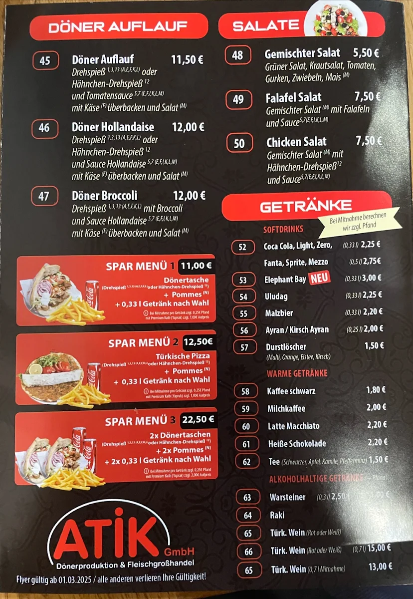 Speisekarte photo 2