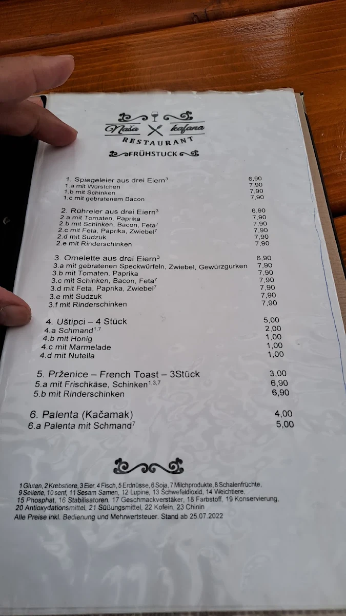 Speisekarte photo 1