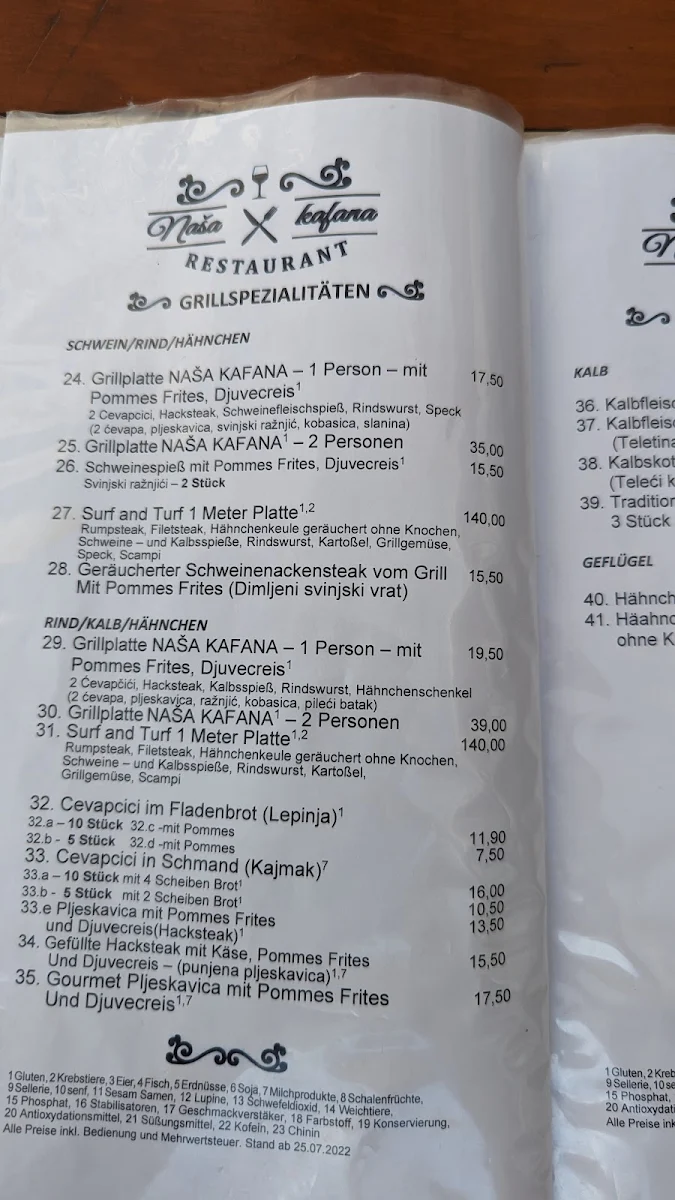 Speisekarte photo 3