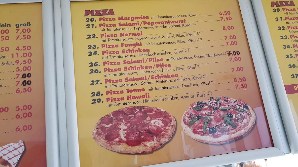 Speisekarte, Kebab u. Pizza Haus Sivrican Süleyman