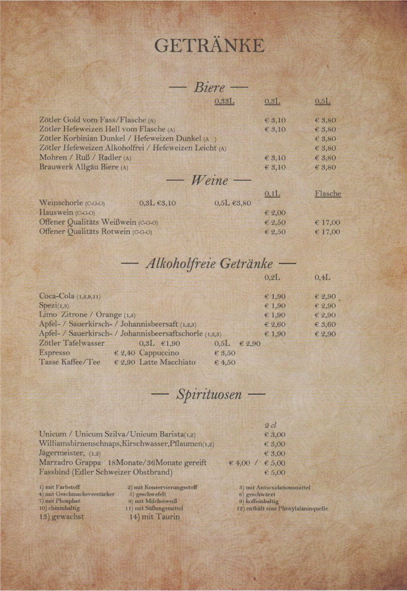 Speisekarte photo 6