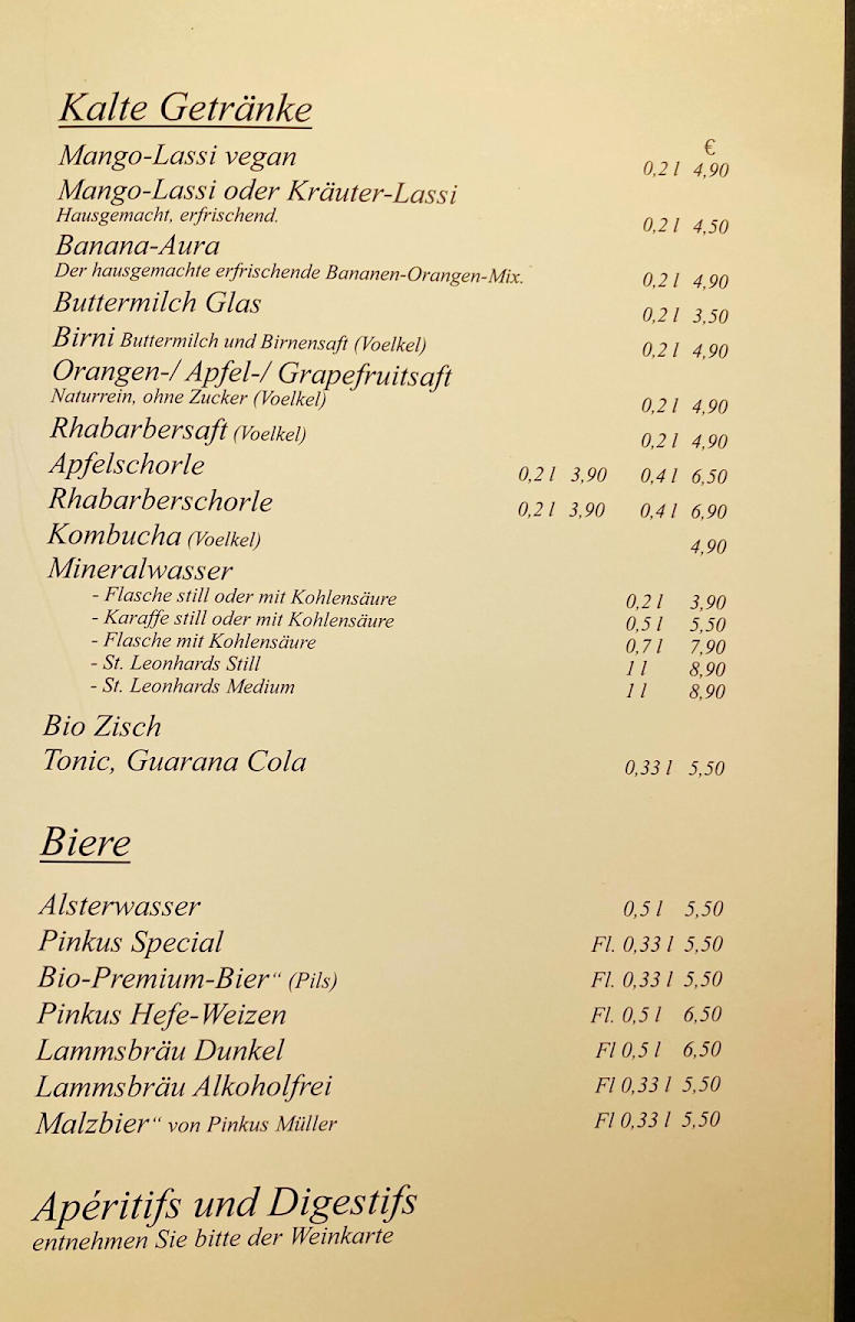 Speisekarte photo 1