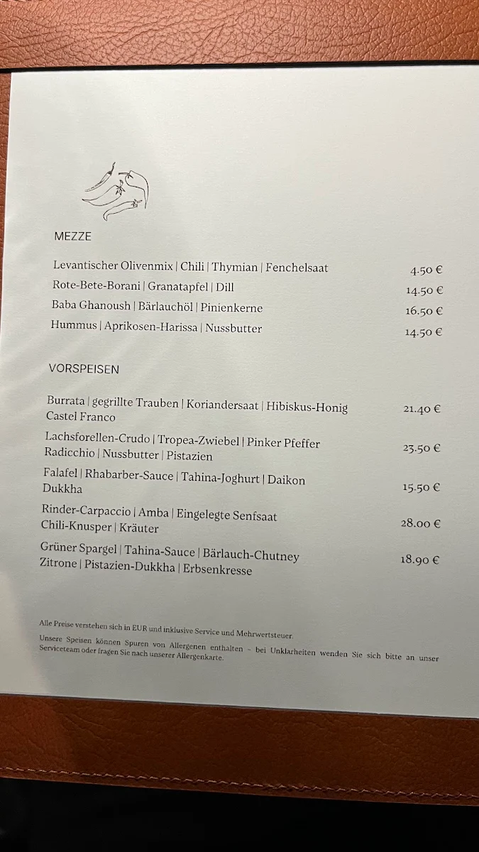 Speisekarte photo 1
