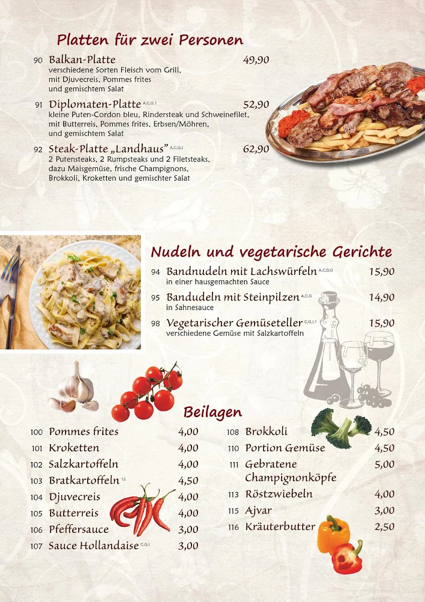 Speisekarte photo 1
