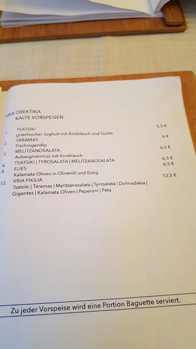 Speisekarte photo 1