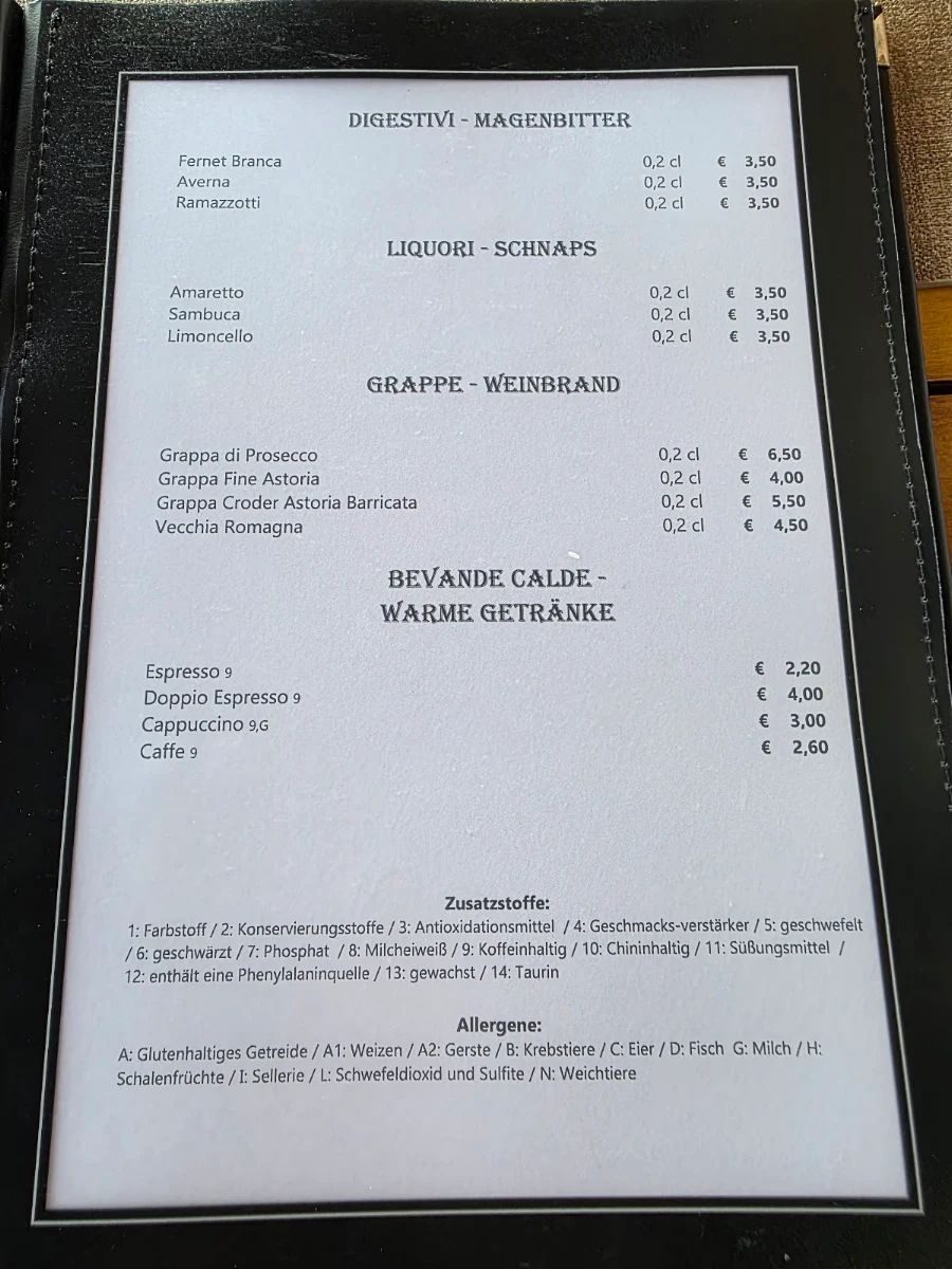 Speisekarte photo 1