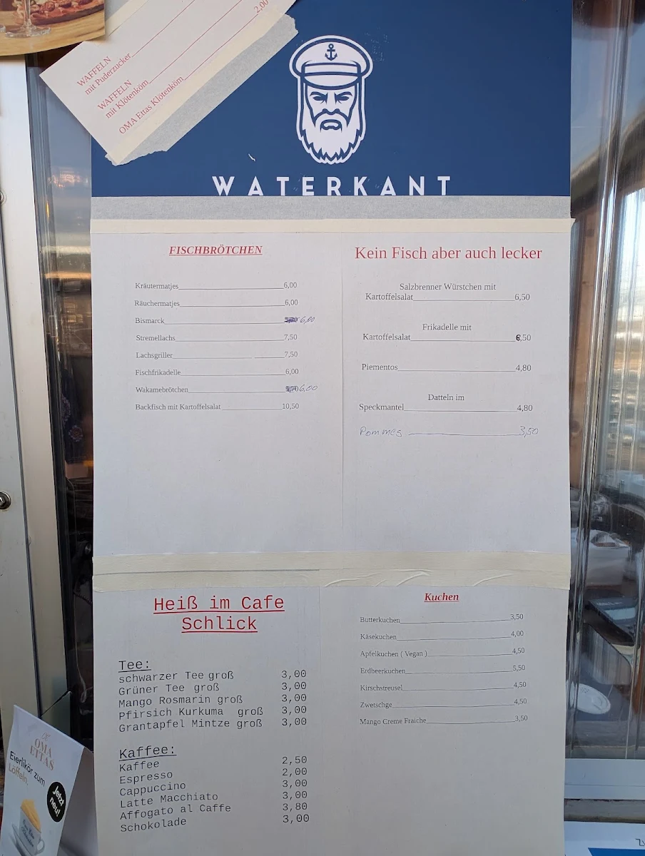 Speisekarte, Cafe Schlick