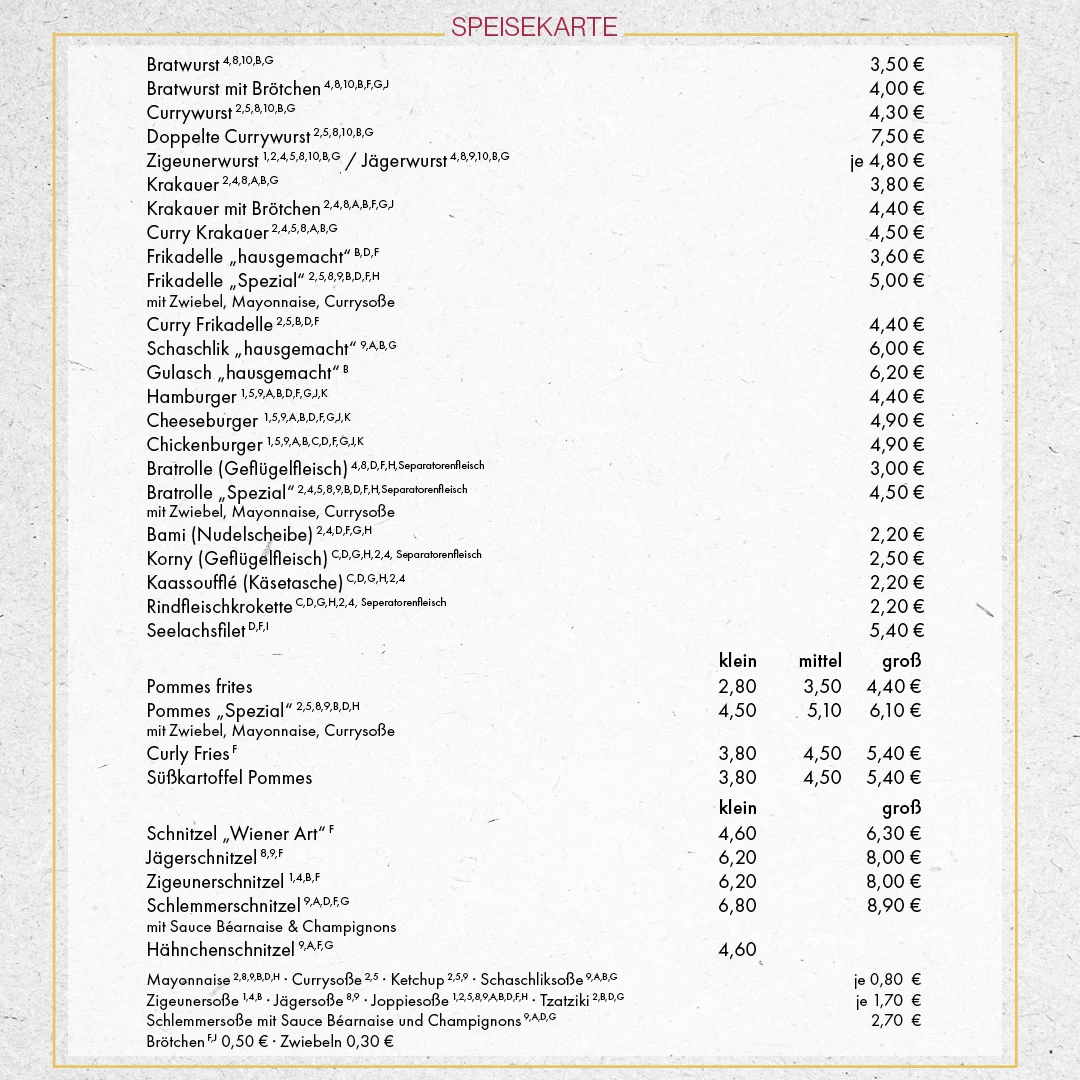 Speisekarte photo 1