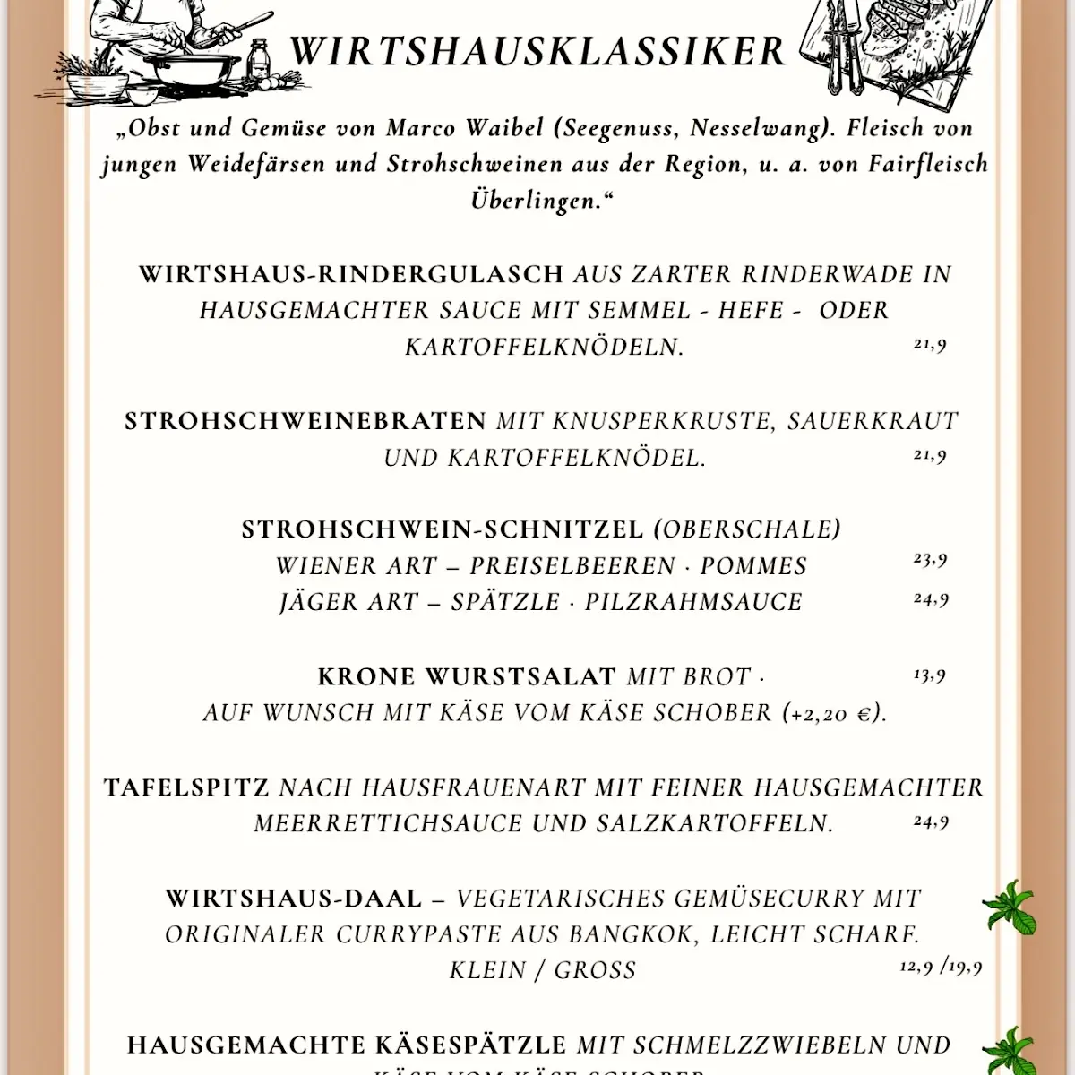 Speisekarte photo 1