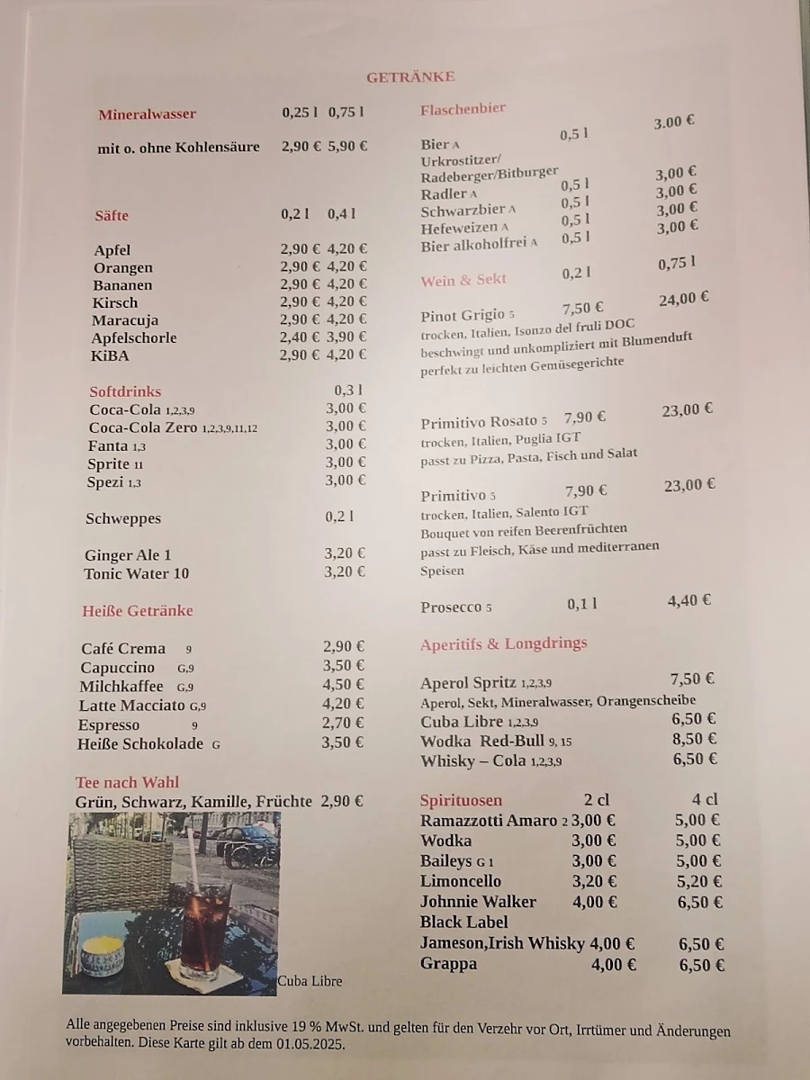 Speisekarte photo 1