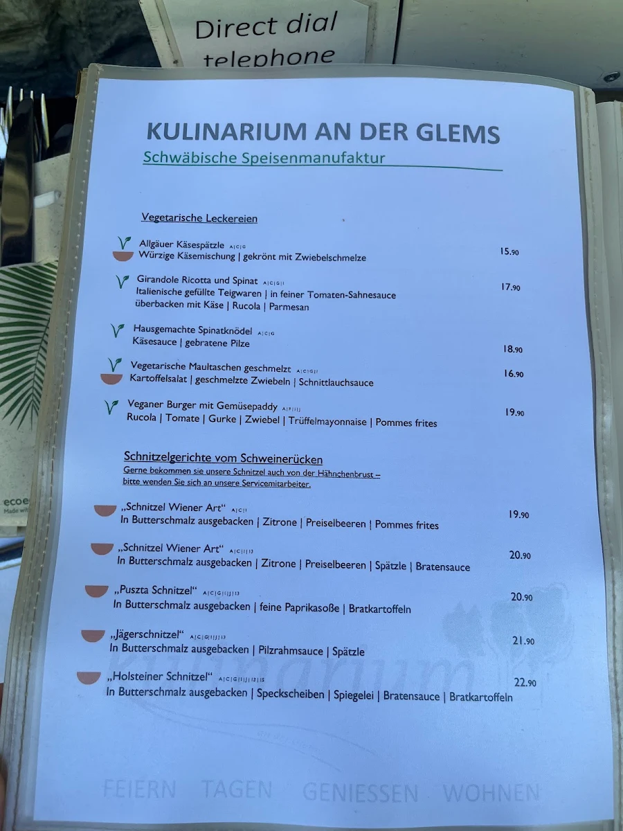 Speisekarte photo 2