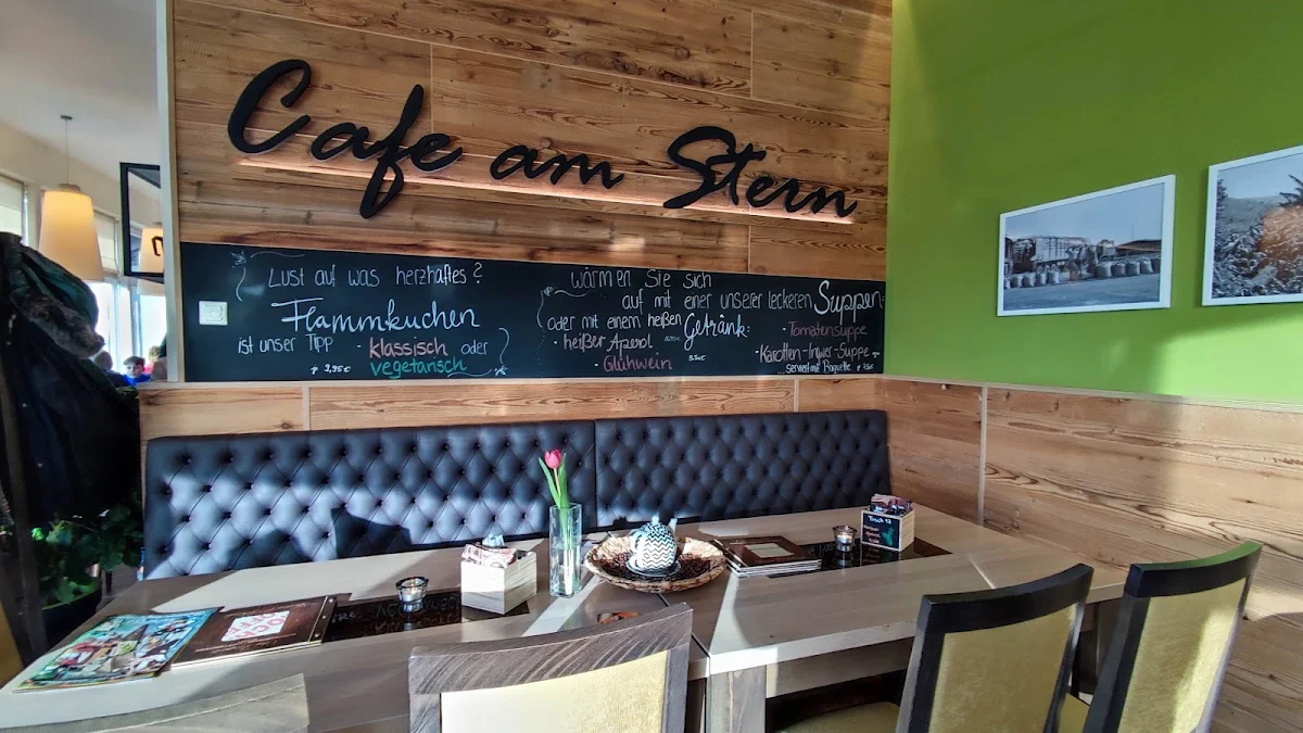 Speisekarte, Café am Stern