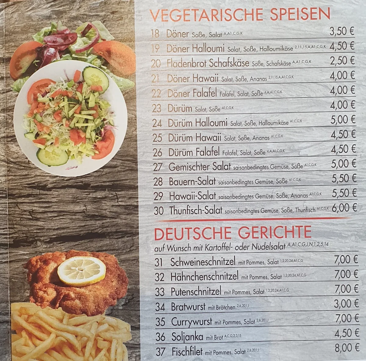 Speisekarte photo 1