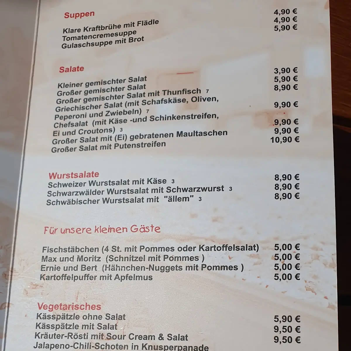 Speisekarte photo 7