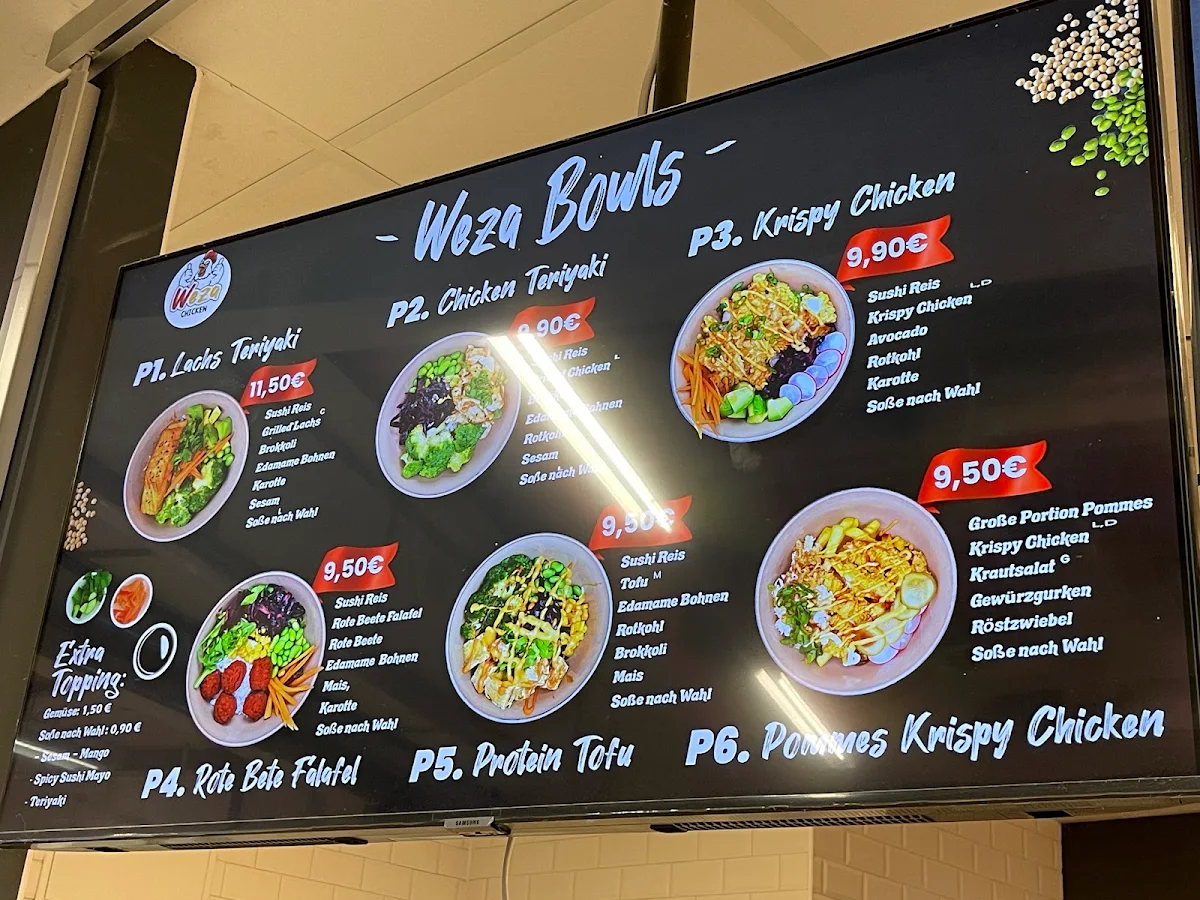 Speisekarte, Weza Chicken Oststeinbek