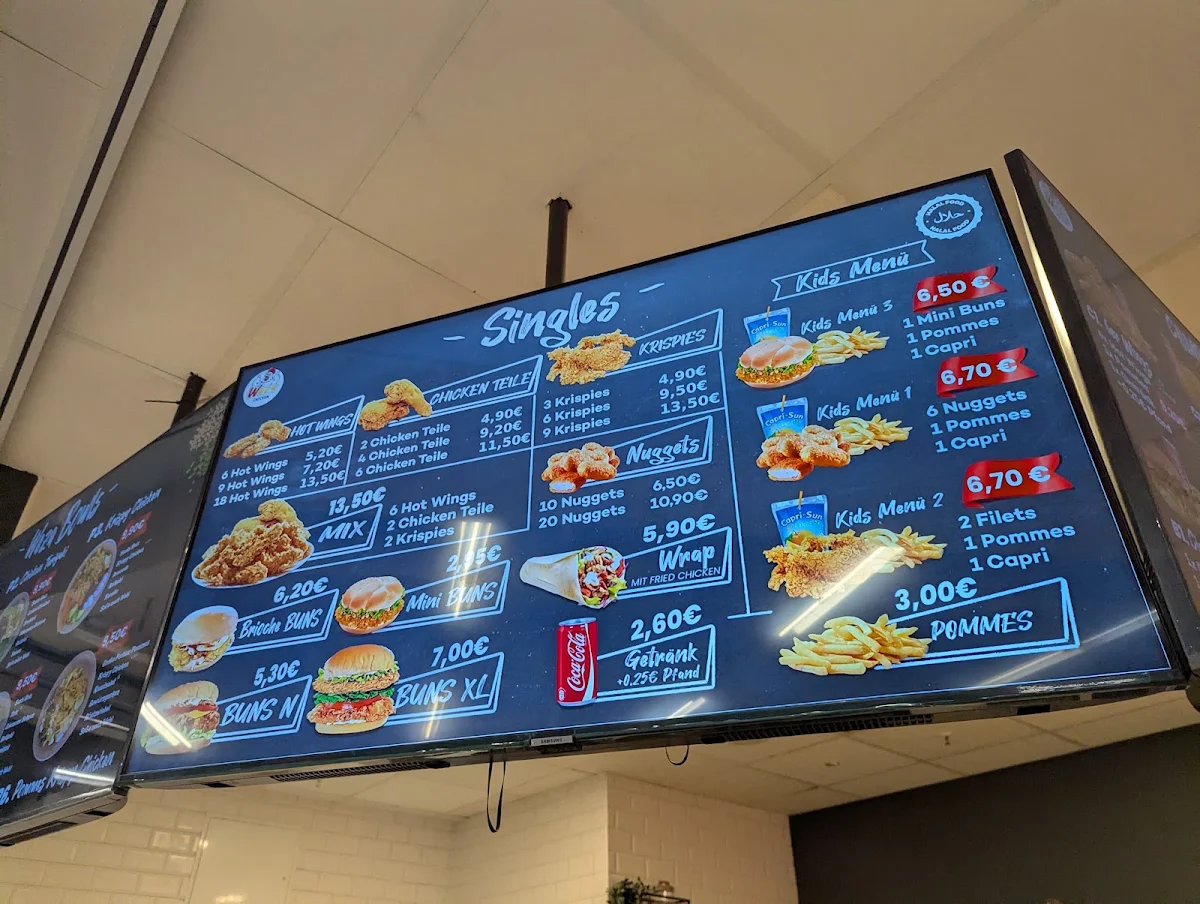 Speisekarte, Weza Chicken Oststeinbek