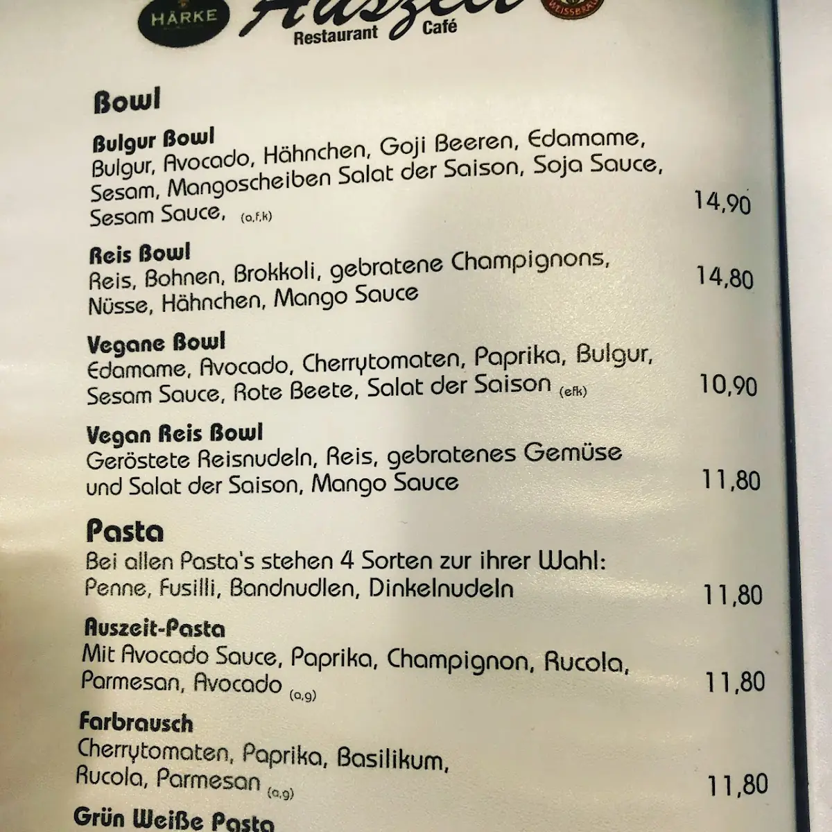 Speisekarte photo 1