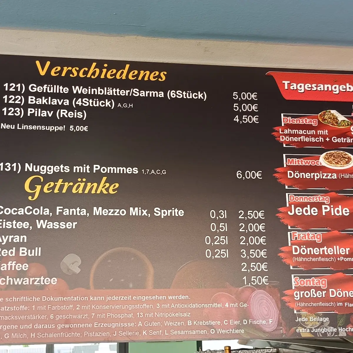 Speisekarte photo 4