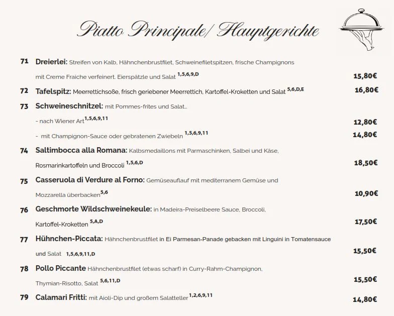 Speisekarte photo 3