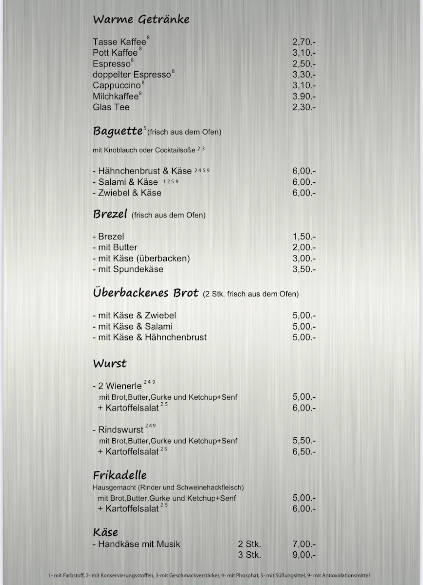 Speisekarte photo 2