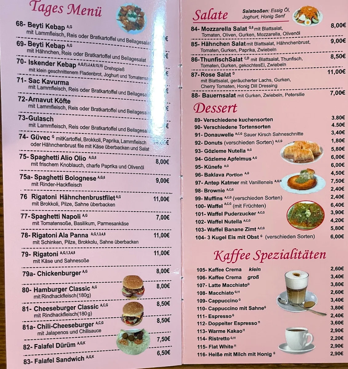Speisekarte photo 3