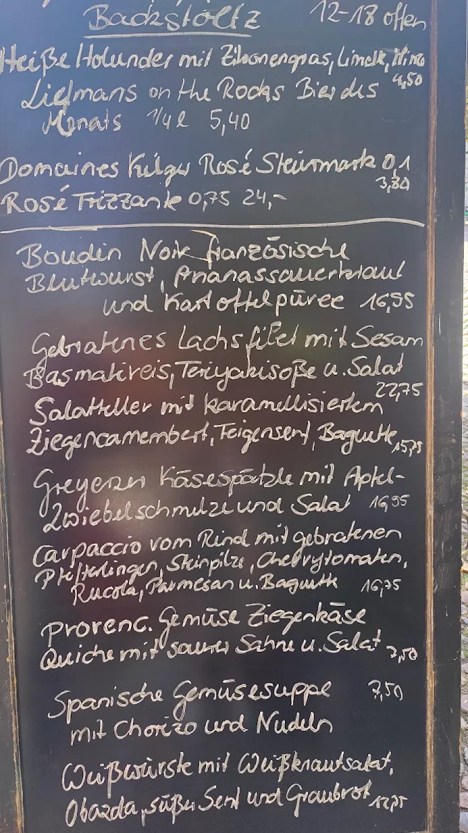 Speisekarte, Backstoltz - Potsdam