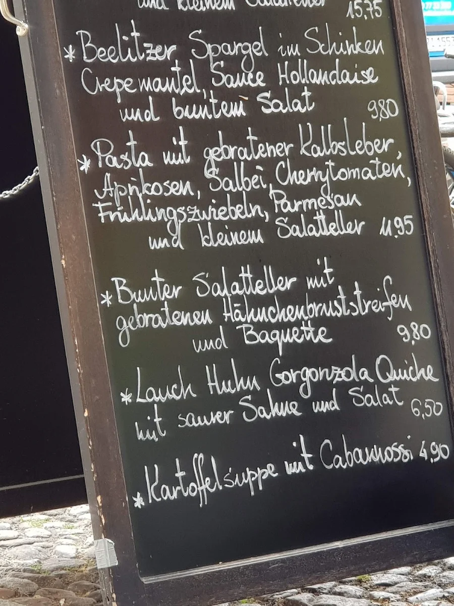 Speisekarte, Backstoltz - Potsdam