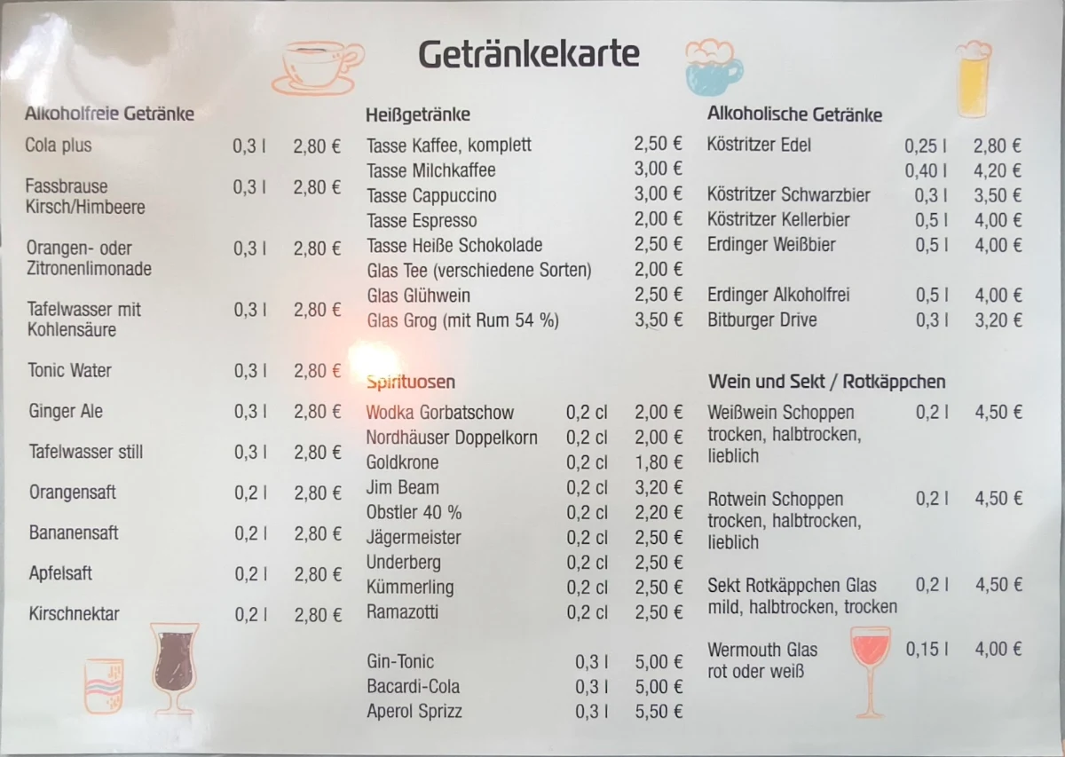 Speisekarte photo 1
