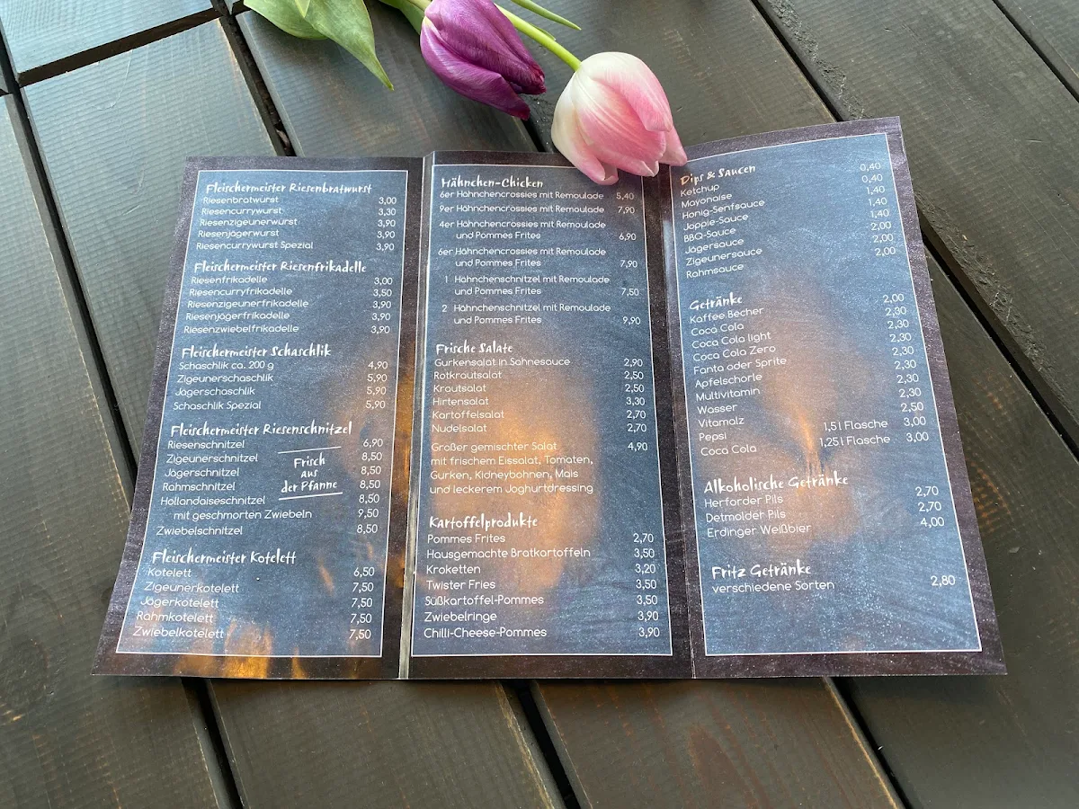 Speisekarte, Tölken's Pommesbude