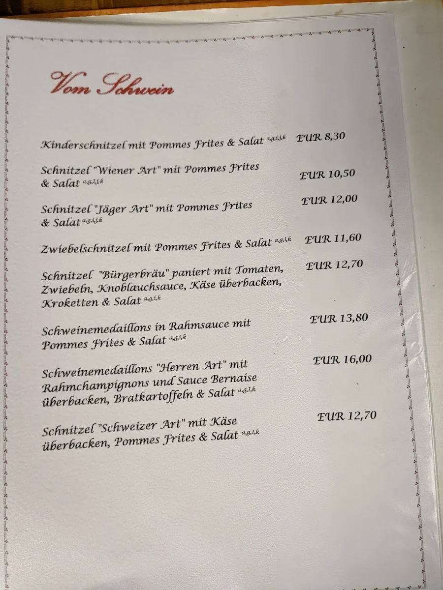 Speisekarte photo 1