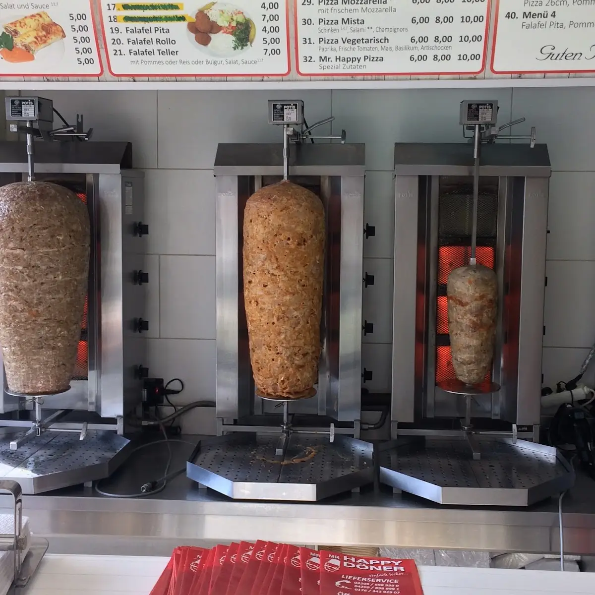 Speisekarte, Mr. Happy Döner & Pizza