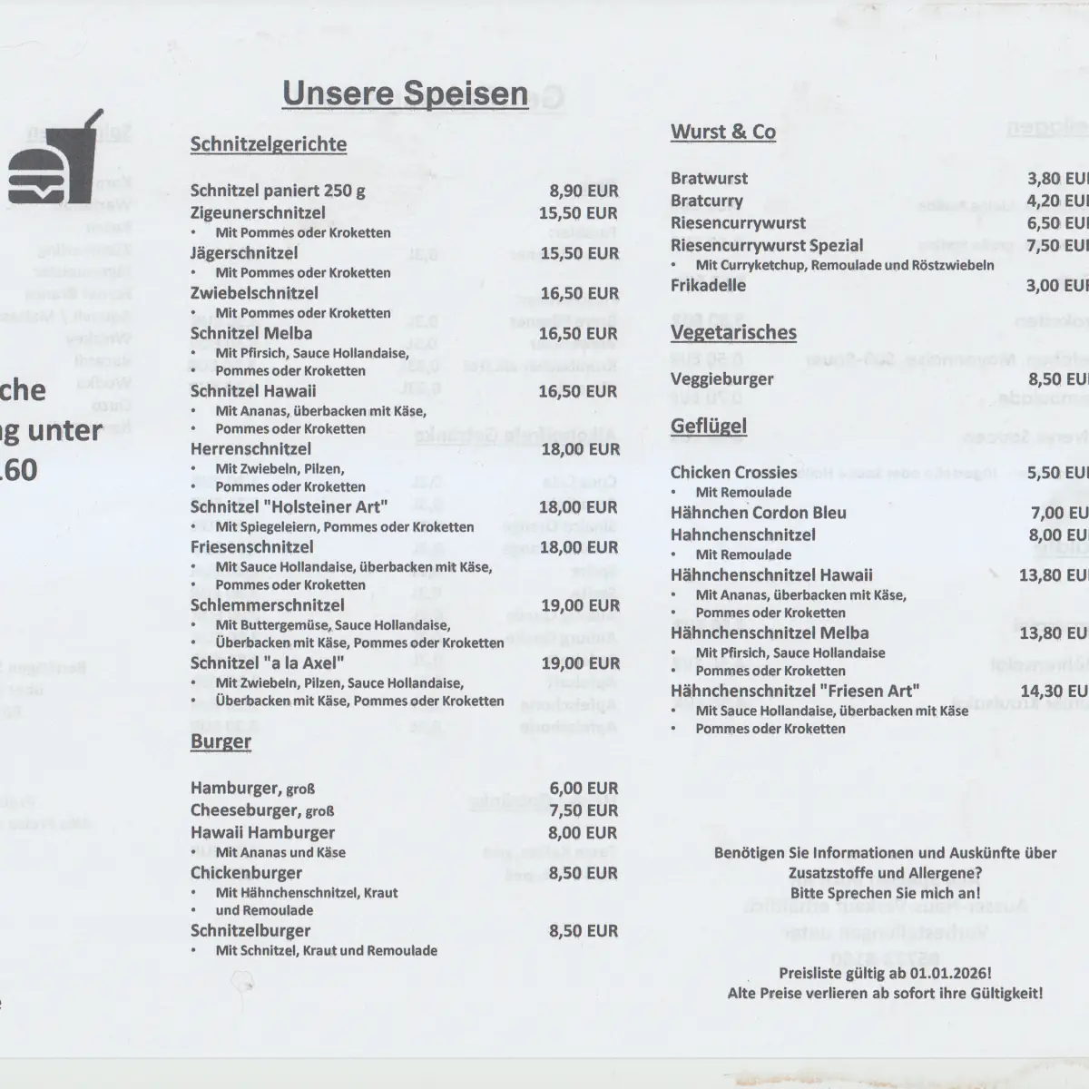 Speisekarte photo 1