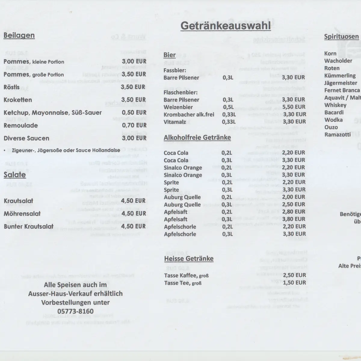 Speisekarte photo 2