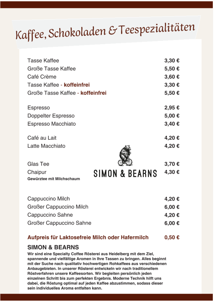 Speisekarte photo 1