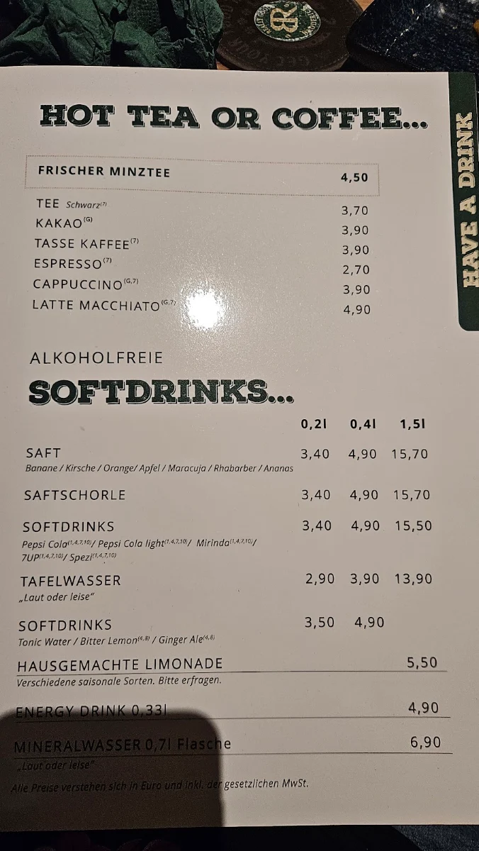 Speisekarte photo 3