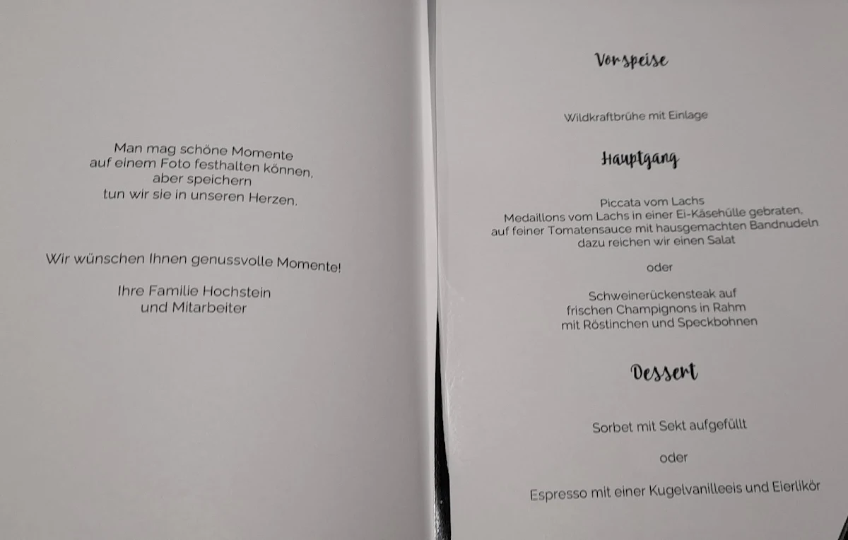Speisekarte photo 2