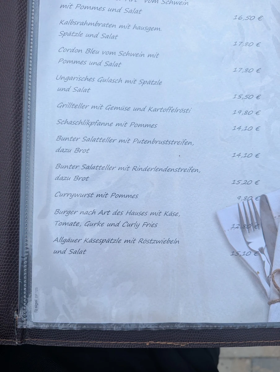 Speisekarte photo 1