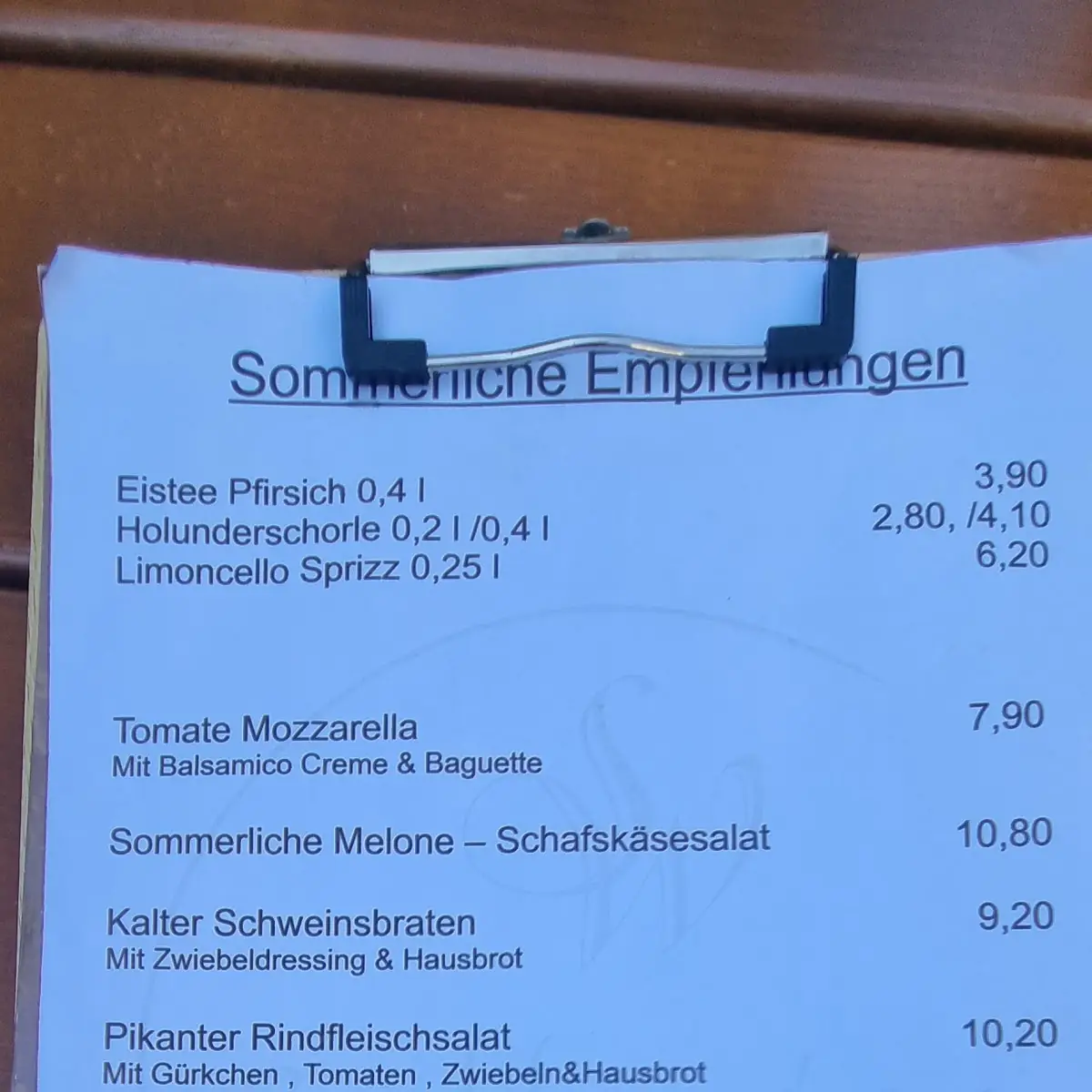 Speisekarte photo 5
