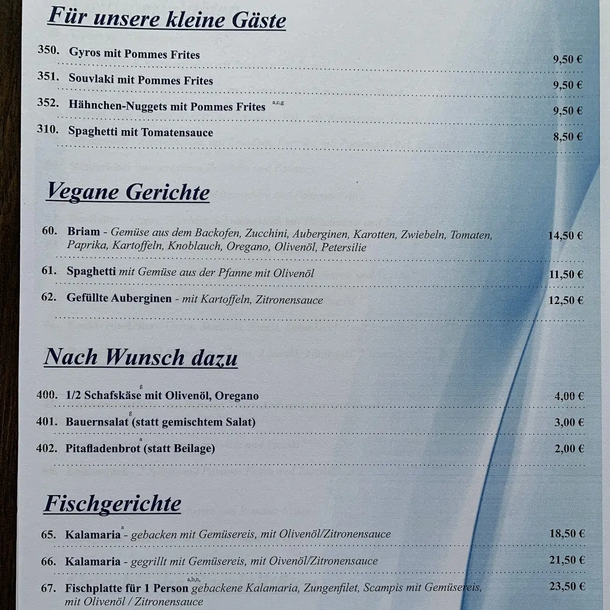 Speisekarte photo 1