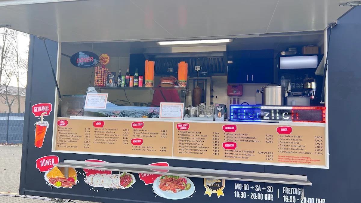 Speisekarte, Karthago Döner Kebab