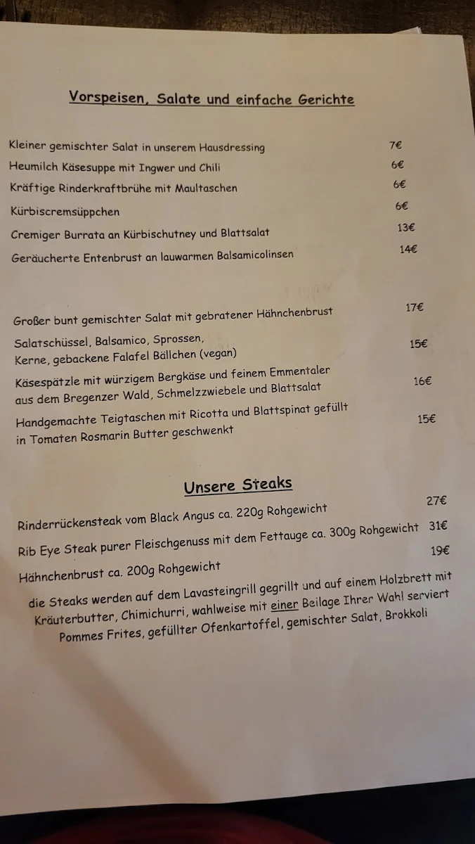 Speisekarte photo 2