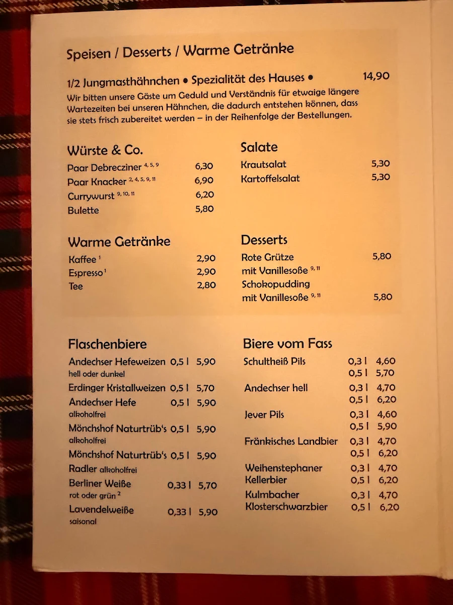 Speisekarte photo 1