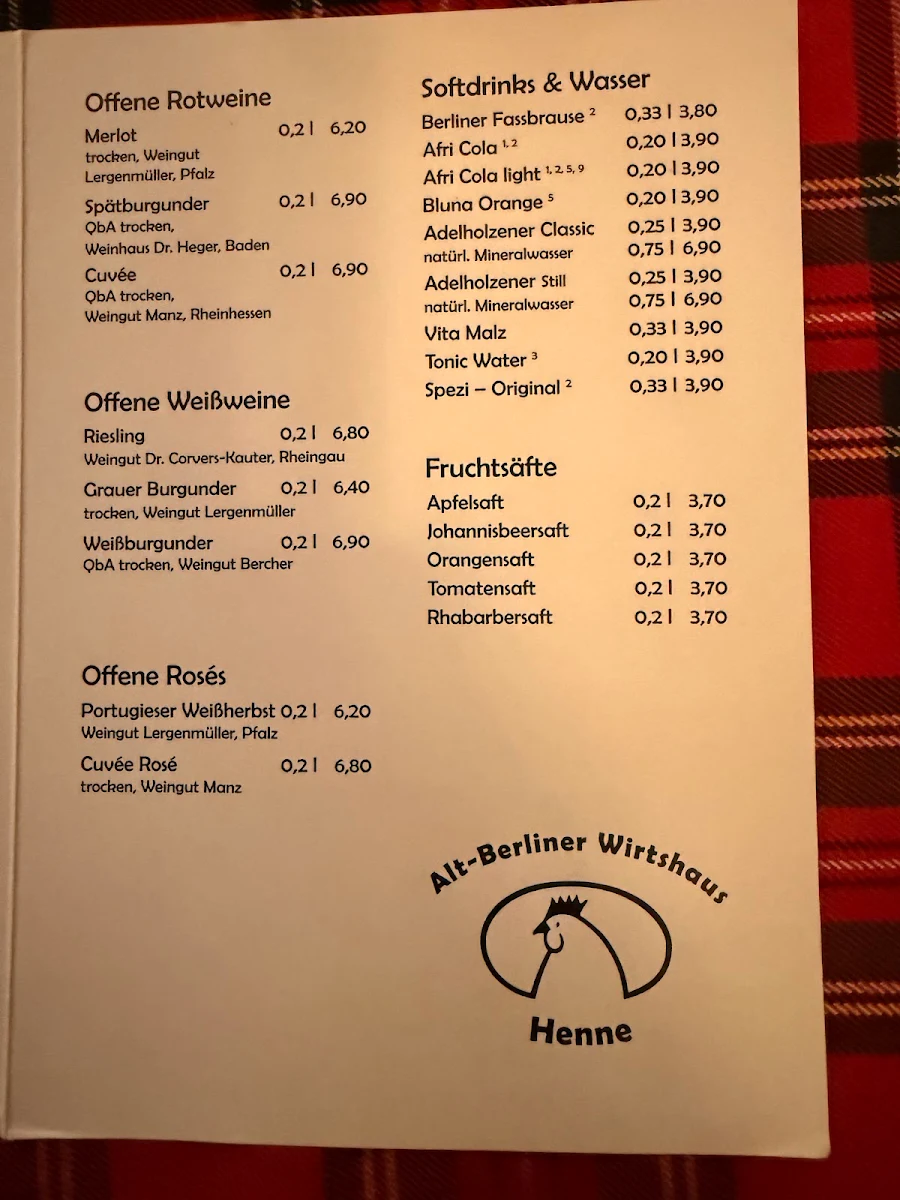 Speisekarte photo 2