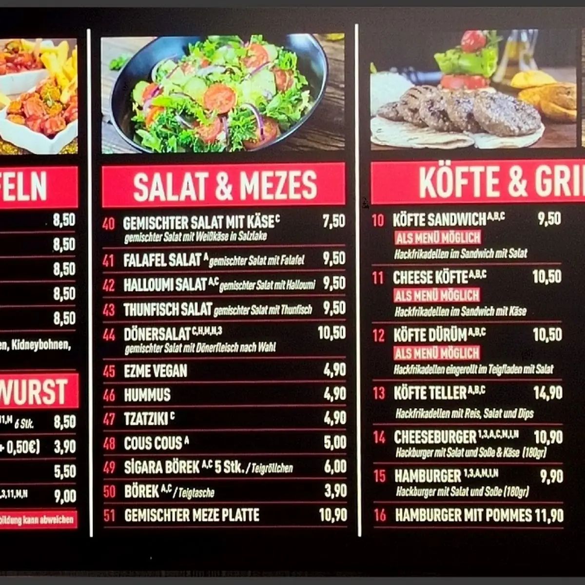 Speisekarte photo 2