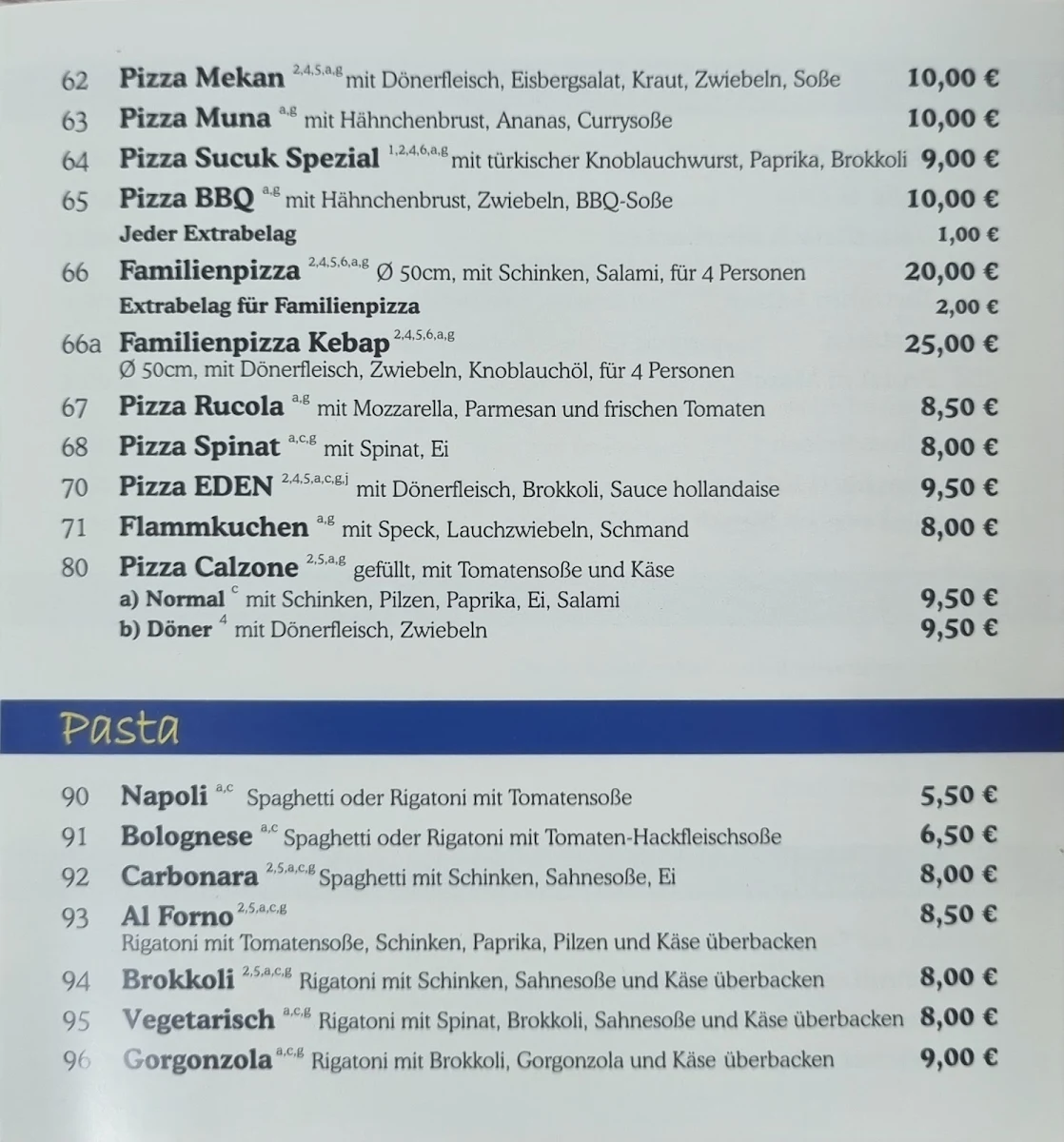Speisekarte photo 2