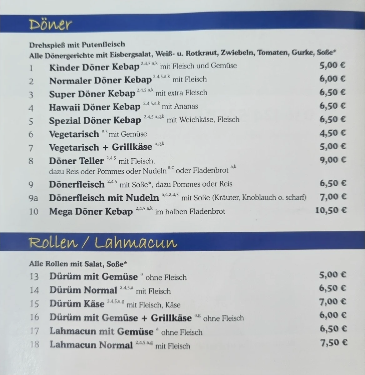 Speisekarte photo 4