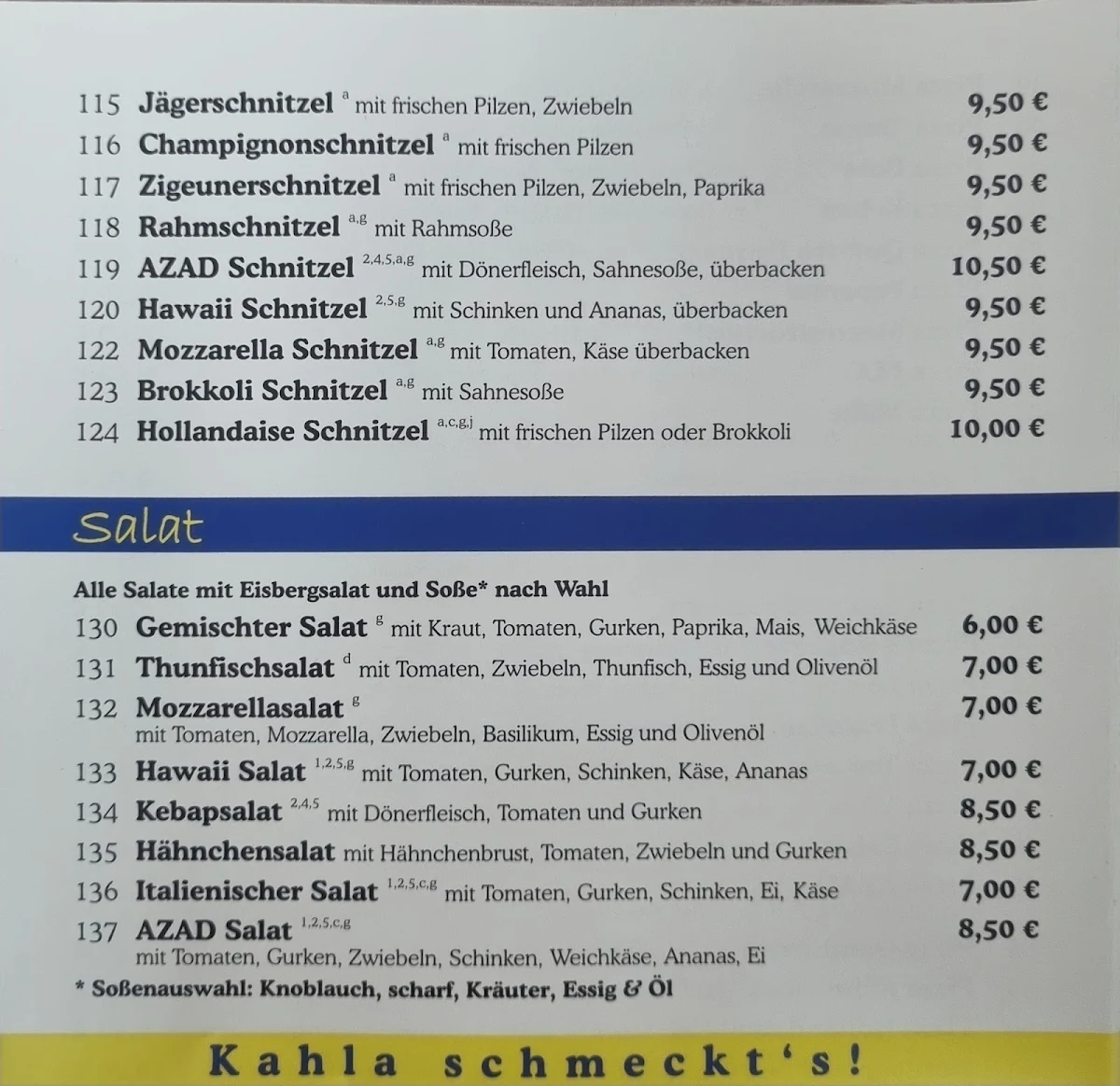 Speisekarte photo 5