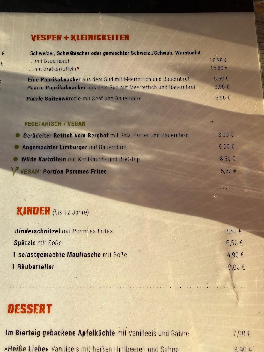 Speisekarte photo 2