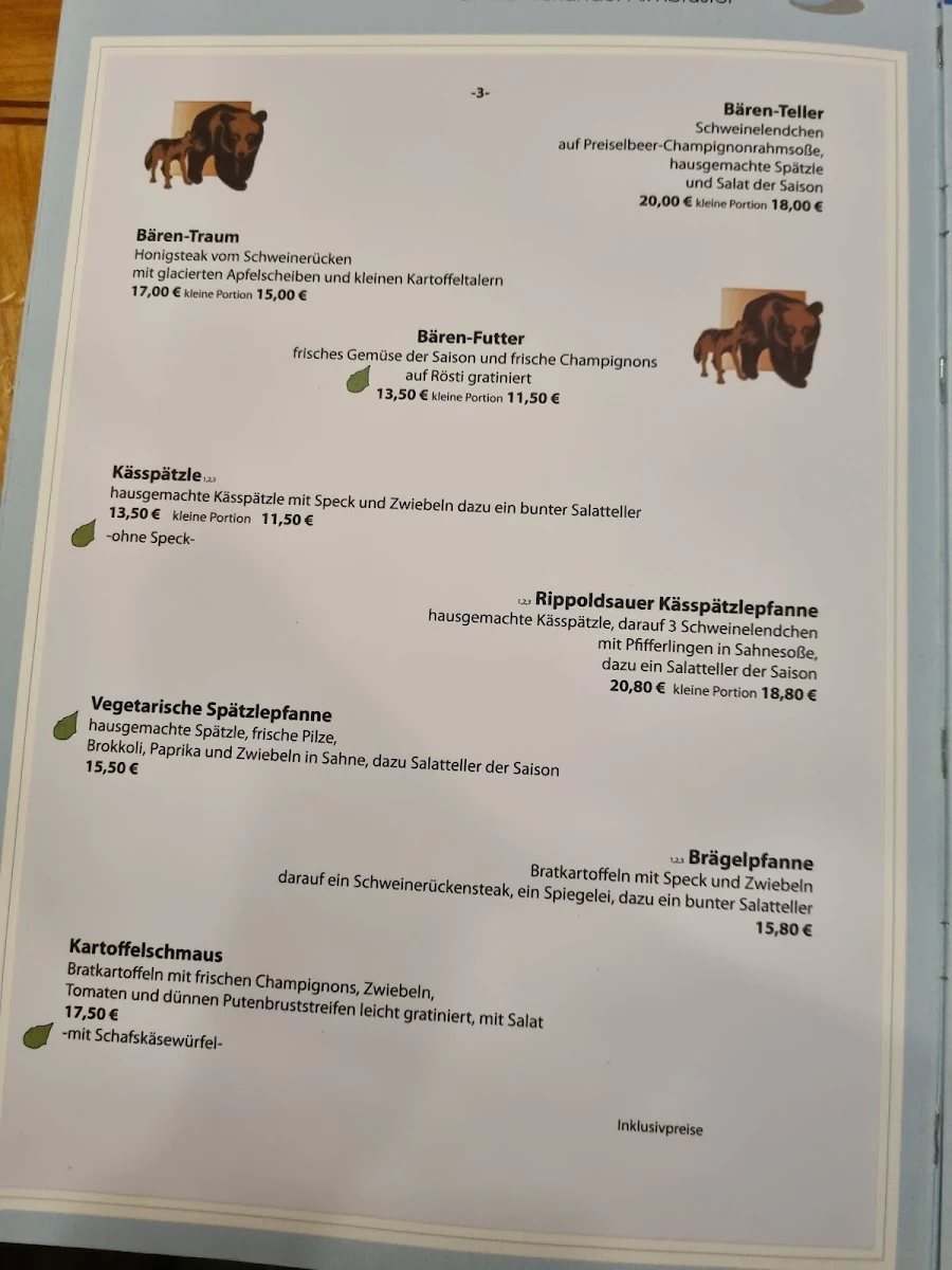 Speisekarte photo 2
