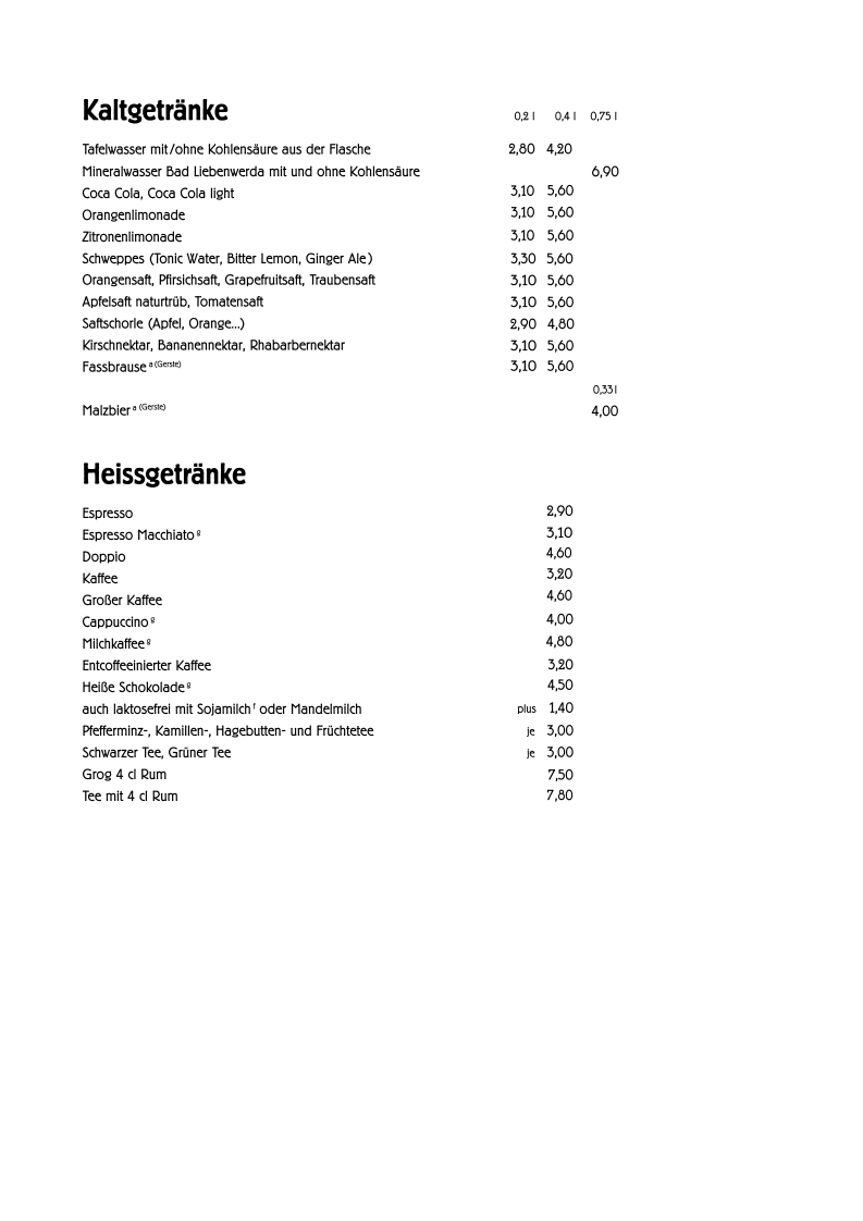 Speisekarte photo 1